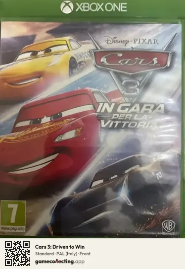 Cars 3: Driven to Win Xbox One, Italy box front