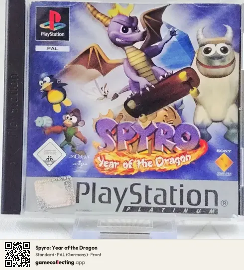 Spyro: Year of the Dragon PlayStation, Germany box front
