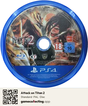 Attack on Titan 2 PlayStation 4, PAL disc