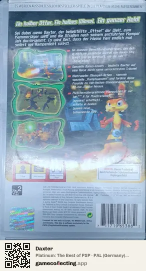 Daxter PlayStation Portable, Germany box back