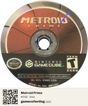Metroid Prime Nintendo GameCube, NTSC disc