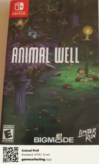 Animal Well Nintendo Switch, NTSC box front
