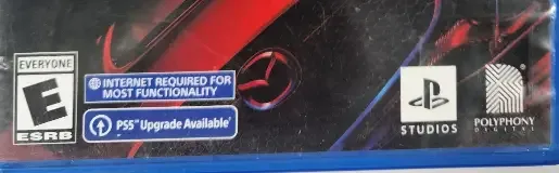 Gran Turismo 7, the ESRB box on its front