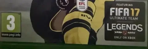 FIFA 17, the USK square on its front