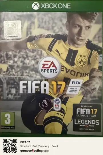 FIFA 17 Xbox One, Germany box front