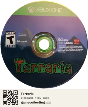 Terraria Xbox One, NTSC disc
