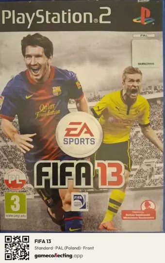 FIFA 13 PlayStation 2, Poland box front