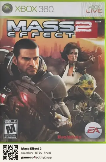 Mass Effect 2 Xbox 360, NTSC box front