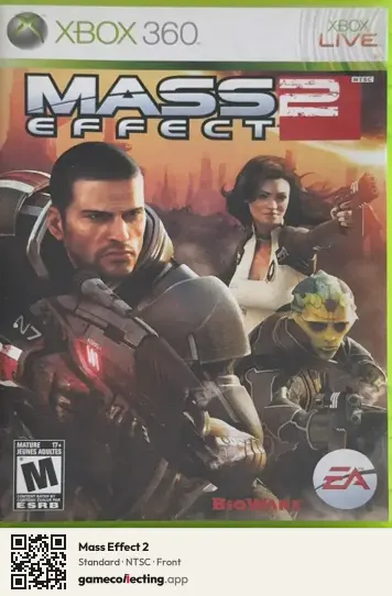 Mass Effect 2 Xbox 360, NTSC box front