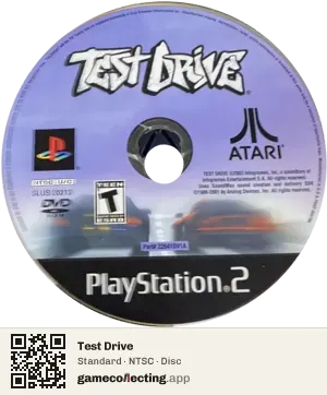 Test Drive PlayStation 2, NTSC disc