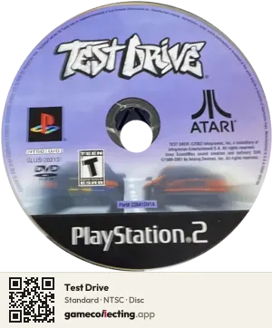 Test Drive PlayStation 2, NTSC disc