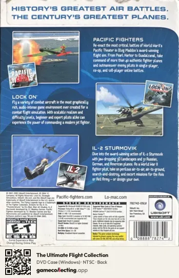 The Ultimate Flight Collection Computer, NTSC box back