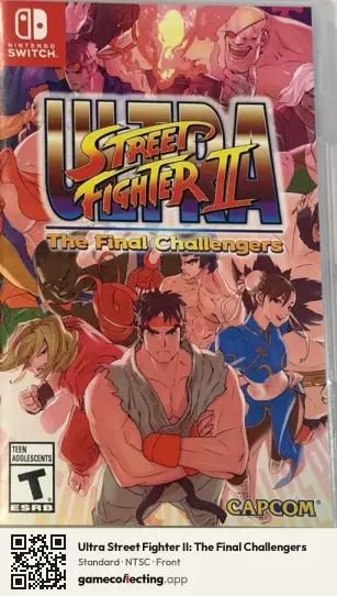 Ultra Street Fighter II: The Final Challengers Nintendo Switch, NTSC box front