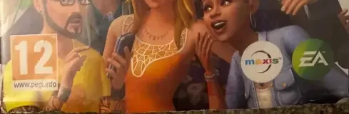 The Sims 4, the PEGI square on its front