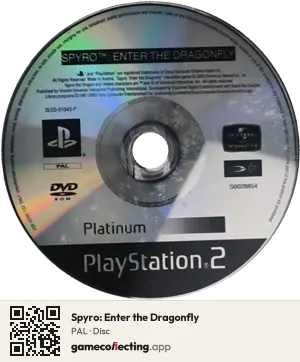 Spyro: Enter the Dragonfly PlayStation 2, PAL disc