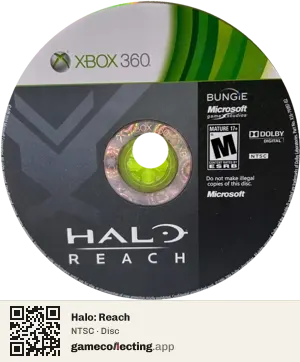 Halo: Reach Xbox 360, NTSC disc