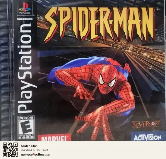 Spider-Man PlayStation, NTSC box front