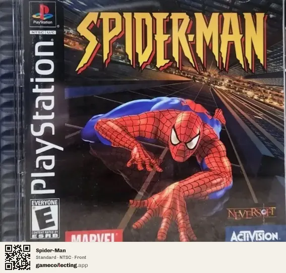 Spider-Man PlayStation, NTSC box front