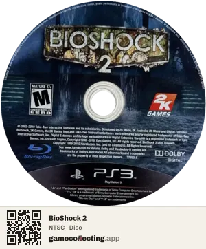 BioShock 2 PlayStation 3, NTSC disc