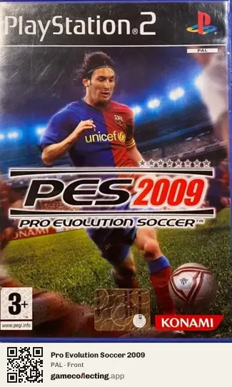 Pro Evolution Soccer 2009 PlayStation 2, PAL box front