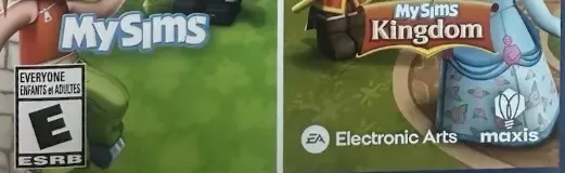 MySims: Cozy Bundle, the ESRB box on its front