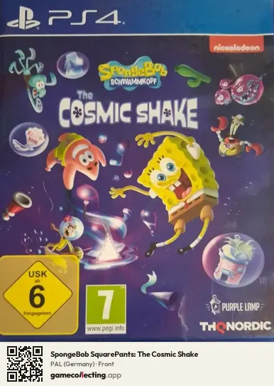 SpongeBob SquarePants: The Cosmic Shake PlayStation 4, Germany box front