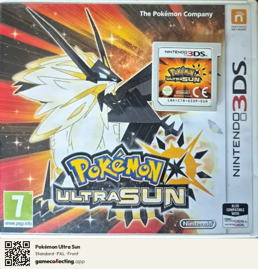 Pokémon Ultra Sun Nintendo 3DS, PAL box front
