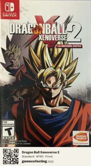 Dragon Ball Xenoverse 2 Nintendo Switch, NTSC box front