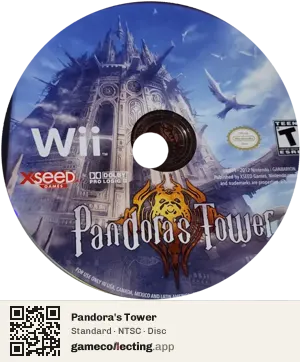 Pandora's Tower Nintendo Wii, NTSC disc