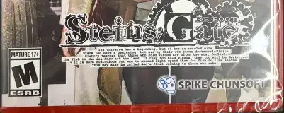 Steins;Gate Re:Boot, the ESRB box on its front
