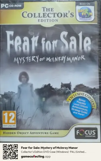 Fear for Sale: Mystery of McInroy Manor Computer, United Kingdom box front