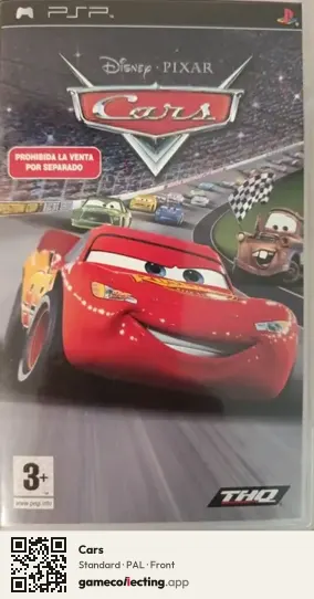 Cars PlayStation Portable, PAL box front