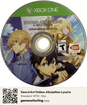 Sword Art Online: Alicization Lycoris Xbox One, NTSC disc