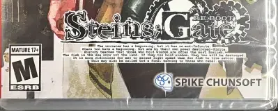 Steins;Gate Re:Boot, the ESRB box on its front