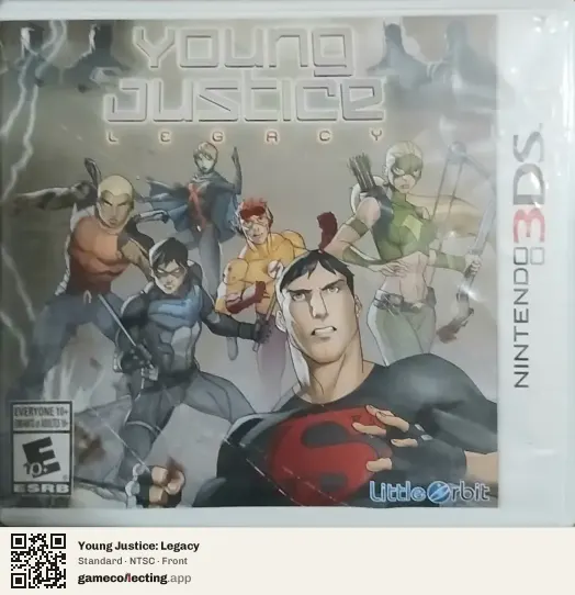 Young Justice: Legacy Nintendo 3DS, NTSC box front