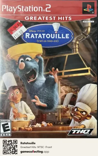 Ratatouille PlayStation 2, NTSC box front