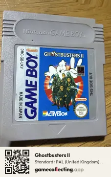 Ghostbusters II Game Boy, PAL cartridge label