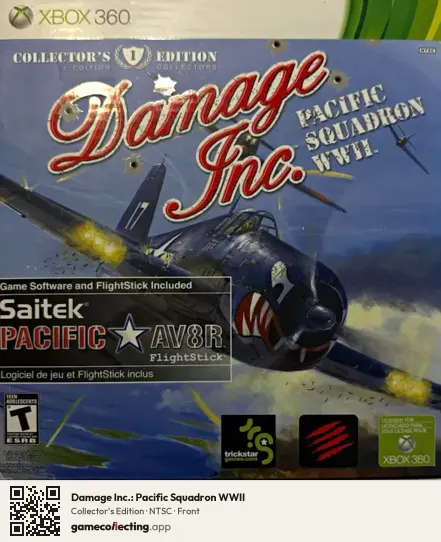 Damage Inc.: Pacific Squadron WWII Xbox 360, NTSC box front