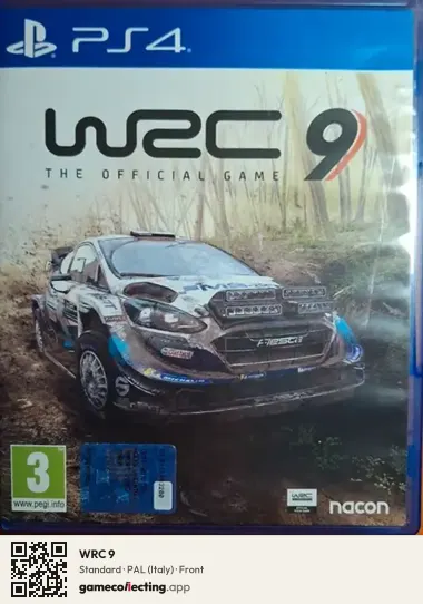 WRC 9 PlayStation 4, Italy box front
