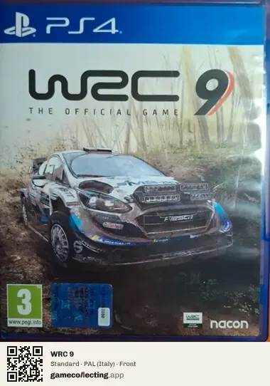 WRC 9 PlayStation 4, Italy box front
