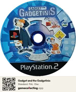 Gadget and the Gadgetinis PlayStation 2, PAL disc