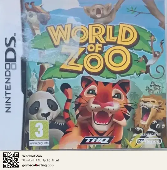World of Zoo Nintendo DS, Spain box front