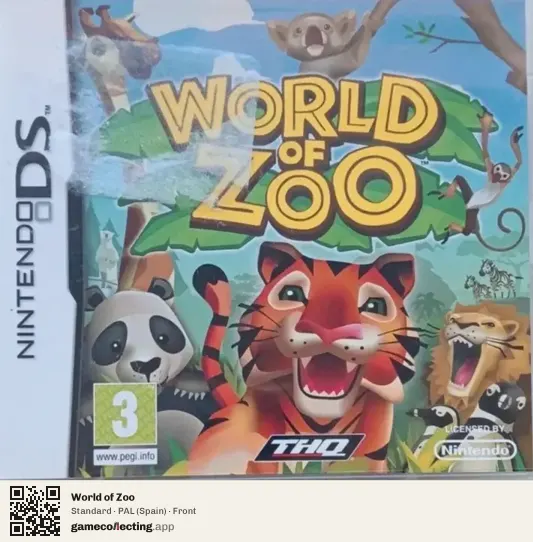 World of Zoo Nintendo DS, Spain box front
