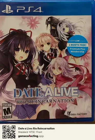 Date a Live: Rio Reincarnation PlayStation 4, NTSC box front