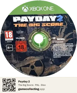 Payday 2 Xbox One, PAL disc