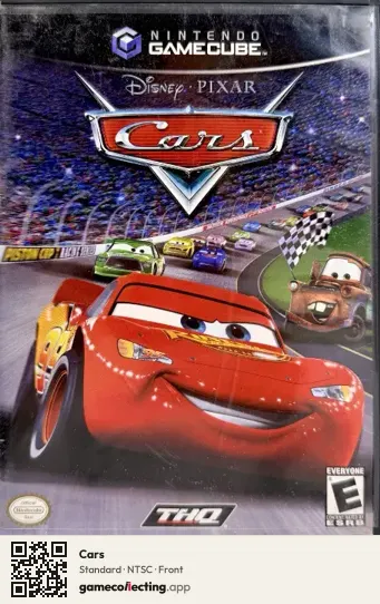 Cars Nintendo GameCube, NTSC box front