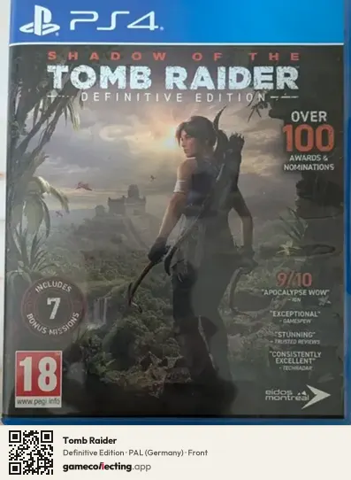 Tomb Raider PlayStation 4, Germany box front