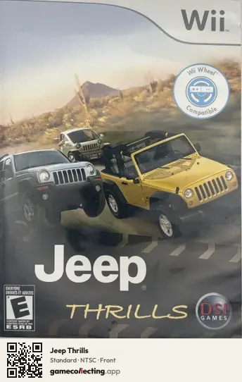 Jeep Thrills Nintendo Wii, NTSC box front