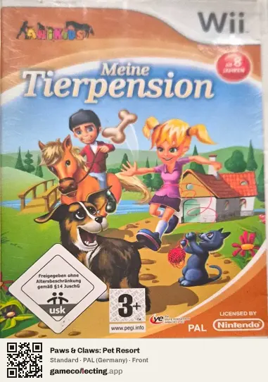 Paws & Claws: Pet Resort Nintendo Wii, Germany box front