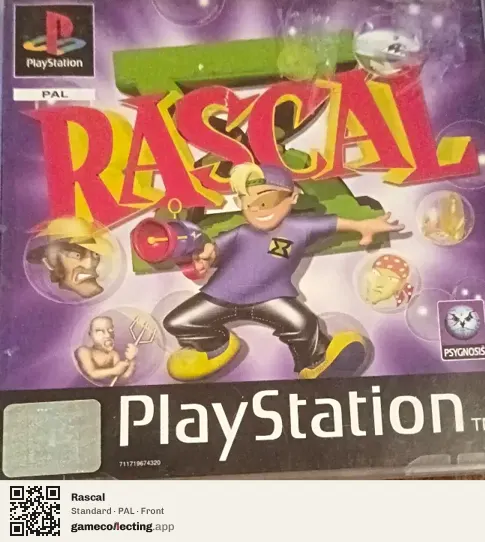 Rascal PlayStation, PAL box front